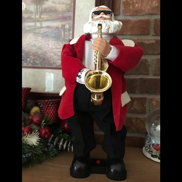 Rare Vintage Dancing Jazz Santa Clause - Picture 3 of 16